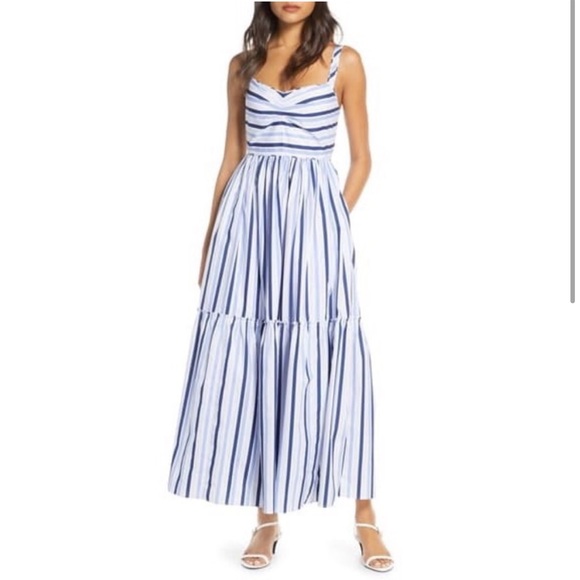 J. Crew Dresses & Skirts - New J. Crew Striped Blue Cotton Dress M